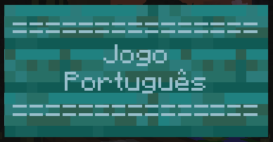 Placa decorativa indicando o jogo de Português.